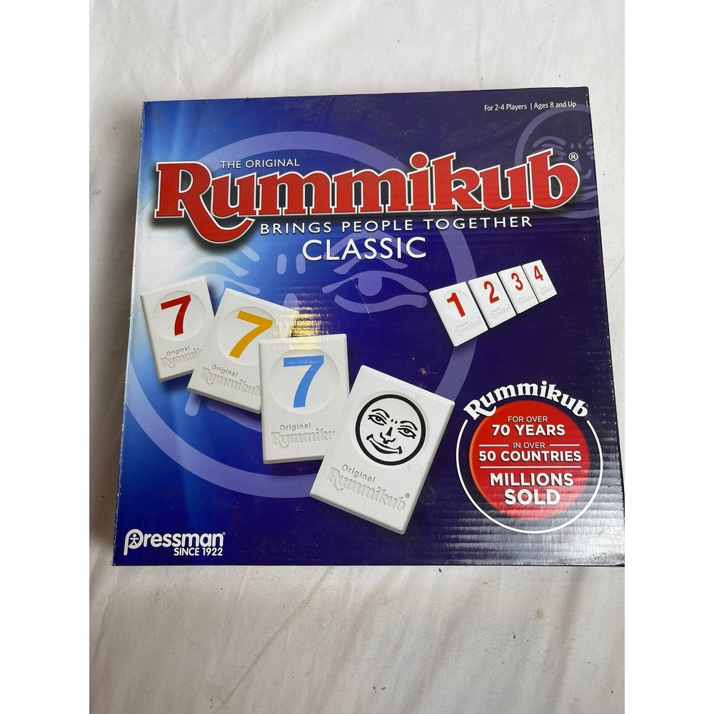 Pressman Rummikub Classic The Original Tile Game‎ 2-4 Players Ages 8+ Strategy